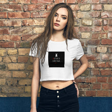 Charger l'image dans la galerie, Genius Lounge original Hawaiian black logo Women’s Crop Tee