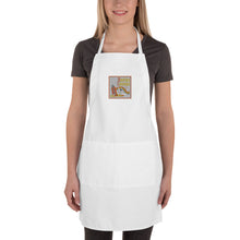 Load image into Gallery viewer, Genius Lounge original Hawaiian rainbow logo Embroidered Apron
