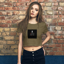 Charger l'image dans la galerie, Genius Lounge original Hawaiian black logo Women’s Crop Tee