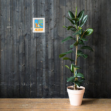 Load image into Gallery viewer, Genius Lounge original Hawaiian rainbow logo Framed photo paper poster