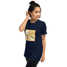 Load image into Gallery viewer, Genius Lounge original Hawaiian rainbow logo Short-Sleeve Unisex T-Shirt
