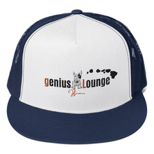 Load image into Gallery viewer, Genius Lounge original Hawaiian logo Trucker Cap
