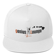將圖片載入圖庫檢視器 Genius Lounge original Hawaiian logo Flat Bill Cap
