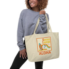 画像をギャラリービューアに読み込む, Genius Lounge original Hawaiian rainbow logo Large organic tote bag GL-Rainbow
