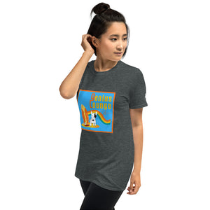 Genius Lounge original Hawaiian rainbow logo Short-Sleeve Unisex T-Shirt