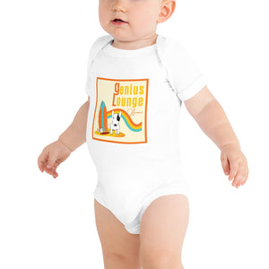 Genius Lounge original rainbow logo Baby Bodysuits